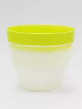 Горшок (Кашпо) 1,5л Пластик D 16 см H 14 см Зеленый