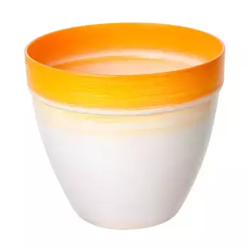 Горшок (Кашпо) 3,7л Пластик D 20 см H 17,3 см Оранжевый