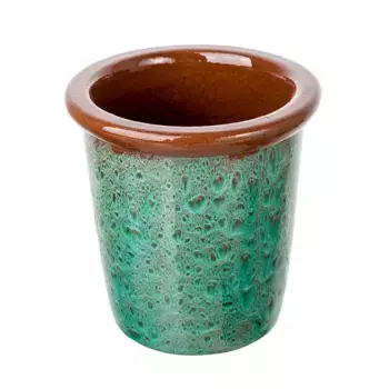 Горшок (Кашпо) Керамика D 14 см H 14 см Зеленый