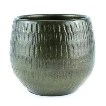 Горшок (Кашпо) Керамика D 15 см H 13 см Золотой