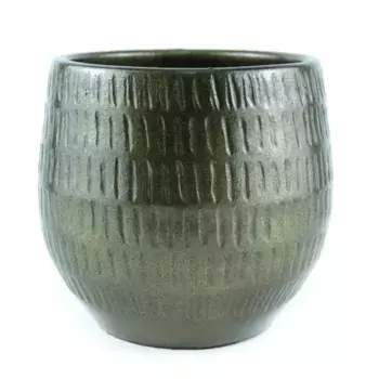 Горшок (Кашпо) Керамика D 17 см H 15 см Золотой