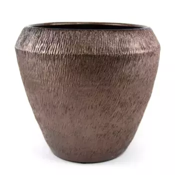 Горшок (Кашпо) Керамика D 28 см H 25 см Бронзовый