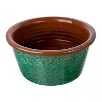 Горшок (Кашпо) Керамика D 28 см H 13 см Зеленый