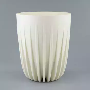 Горшок (Кашпо) Mira 2,4л Пластик D 19 см H 22,5 см Кремовый