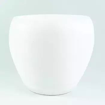 Горшок (Кашпо) Шар Керамика D 17 см H 19 см Белый