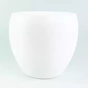 Горшок (Кашпо) Шар Керамика D 21 см H 23 см Белый