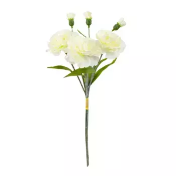 Гвоздика искусственная 40 см Белый