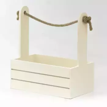 Корзина Дерево D 25 x 15 см H 30 см Бежевый