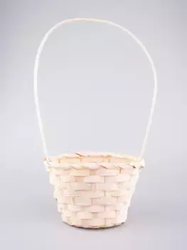 Корзина плетеная Бамбук D 13 x 9 см H 30 см Персиковый