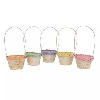 Корзина плетеная Бамбук D 13 x 9 см H 30 см Цв. в асс.