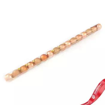 Набор шаров в тубе 16шт. (пластик), D4см, бронзовый