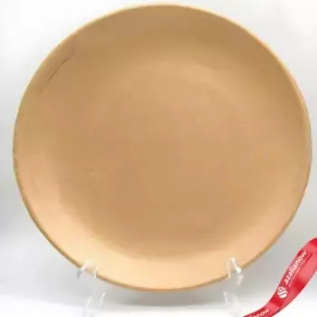 Поднос круглый (дерево), D28,5см, золотой