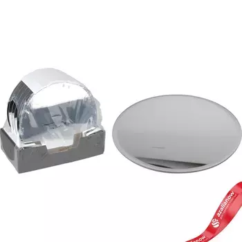 Подсвечник-тарелка (стекло), D20см, серебряный