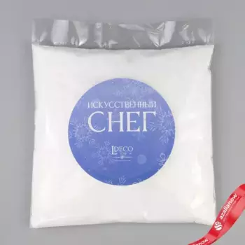 Снег искусственный Пудровый, 200г, белый