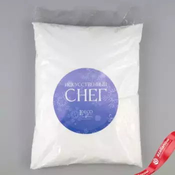 Снег искусственный Пудровый, 500г, белый