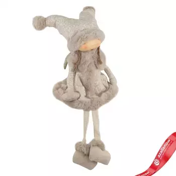 Сувенир Девочка сидящая, H59х21х21см, шампань