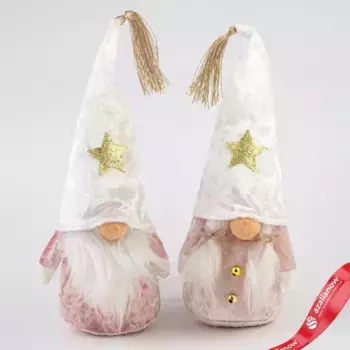 Сувенир Гном, H25х8х8см, в асс., розовый