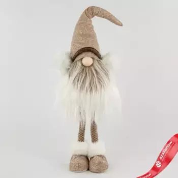 Сувенир Гном, Н56х16х11см, шампань