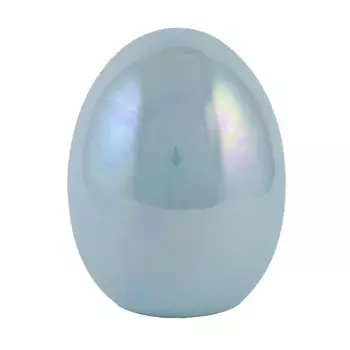 Сувенир Яйцо керамика, H13,5x11x11см, голубой