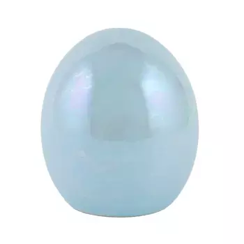 Сувенир Яйцо керамика, H9,5x8,5x8,5см, голубой