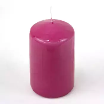 Свеча Столбик 19 часов H 8 см x D 5 см Розовый