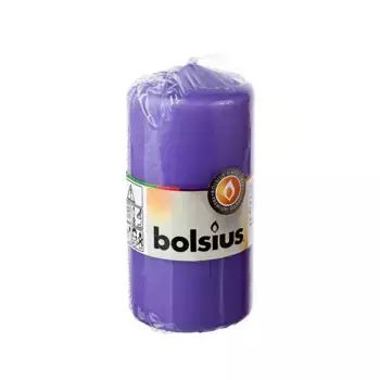 Свеча Столбик 25 часов H 12 см x D 6 см Фиолетовый