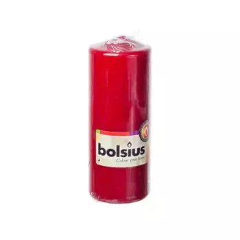 Свеча Столбик 43 часа H 15 см x D 6 см Красный