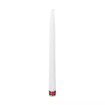 Свеча столовая 6 часов H 24 см x D 2 см Белый