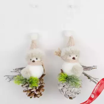 Украшение подвесное Птичка, H17х5х5см, в асс., белый