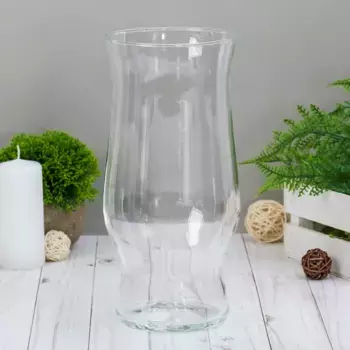 Ваза "Арисетта" 26х12 см, 2,4л 1727 прозрачная