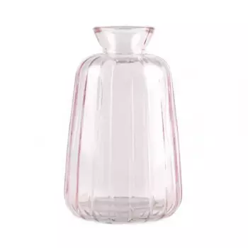 Ваза Белла Стекло D 6,7 см x H 11 см Розовый