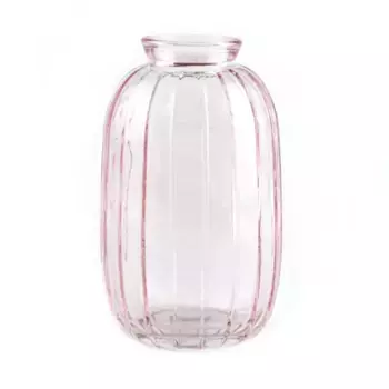 Ваза Белла Стекло D 7 см x H 12 см Розовый