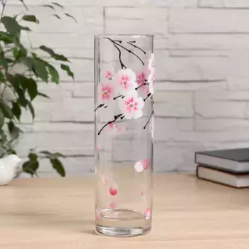 Ваза FLORA "Роскошная сакура" 7,5х26,5 см