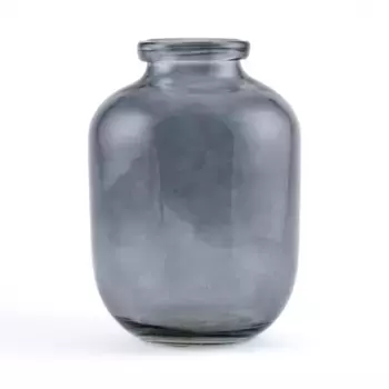 Ваза Хлоя Стекло D 15 см x H 23 см Серый
