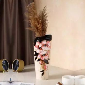 Ваза керамическая "Магнолия", настольная, 36 см