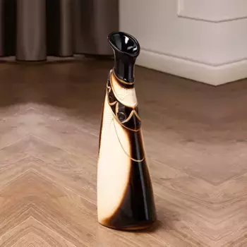 Ваза керамическая "Тария", напольная, белая, 40 см