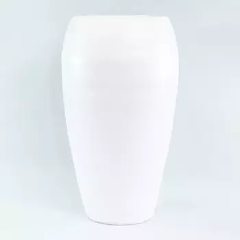 Ваза Керамика D 28 см x H 50 см Белый
