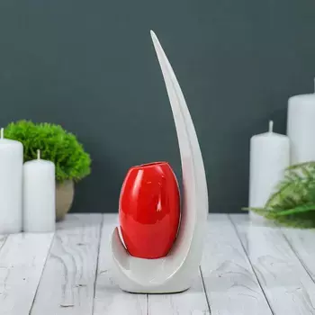 Ваза керамика настольная "Капля" 25х9х6 см, микс