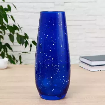 Ваза "Крапле-кобальт" d-7,4см 11х26