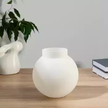 Ваза "Лаура" белый матовый ТОКИО-2, d=8 см, h=15 х13,5 см