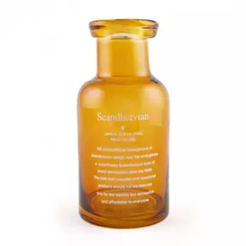 Ваза Луи Стекло D 9 см x H 20 см Оранжевый