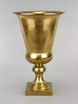 Ваза Металл D 30 см x H 45 см Золотой