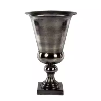 Ваза Металл D 30 см x H 45 см Серебряный