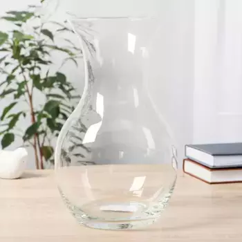 Ваза "Мирабелла" большая d-13см h-27х15см, V-3,15л (2538) прозрачная