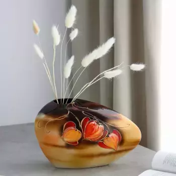 Ваза настольная "Камень", керамика, микс