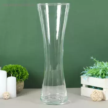 Ваза "Овация" 40х13см, 2,6л прозрачная