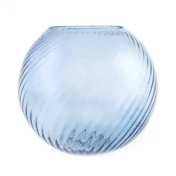 Ваза Патриция Стекло D 18 см x H 20 см Голубой