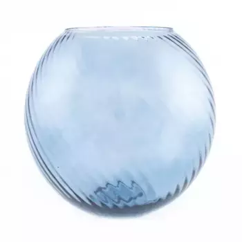 Ваза Патриция Стекло D 25 см x H 23,5 см Голубой