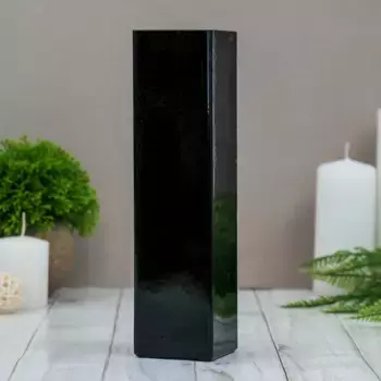Ваза "Пять вечеров" чёрная глянцевая, прямая 21х5,5х5,5 см, 0.33л