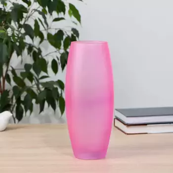Ваза "Розовая" матовая d-8см, 10,5х26см